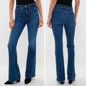 Veronica Beard Beverly Skinny Flare Loafer High Rise Jeans